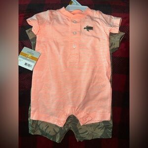 Lacoste Baby Striped Romper
